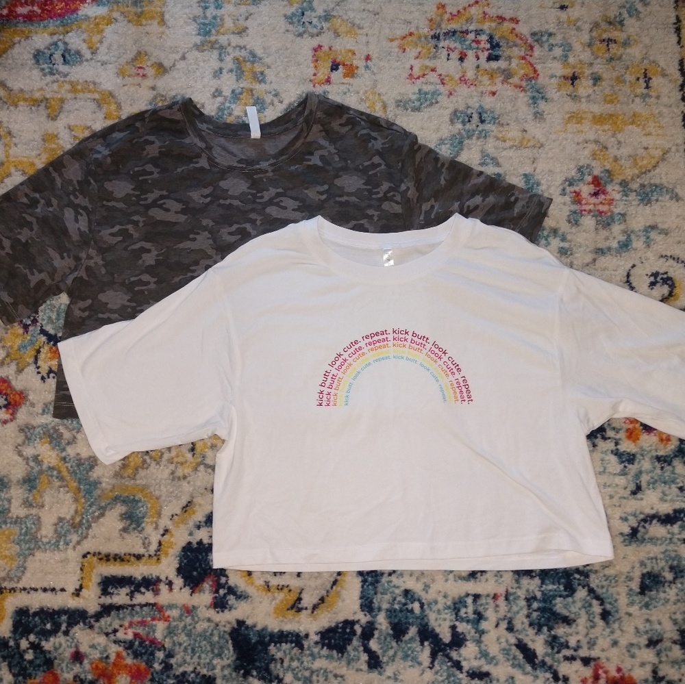 Fabletics Short Sleeves Crop Tops